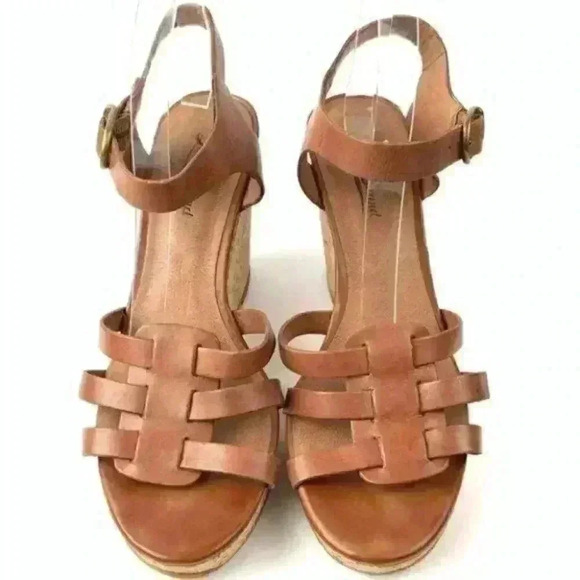 Lucky brand platform wedges 9 39 willows leather - Picture 3 of 9